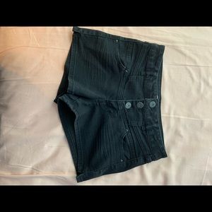 Black high waisted shorts